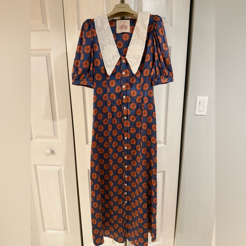 Faraway Elbise silk dress- size 36-nwt